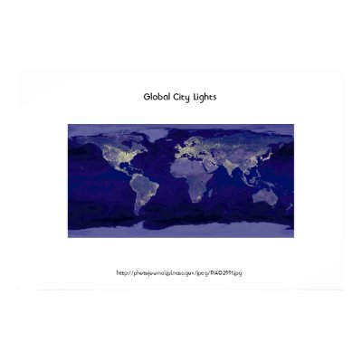 Global City Lights Poster by moxieann