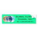 Global Climate Change, Inc.. bumper stickers