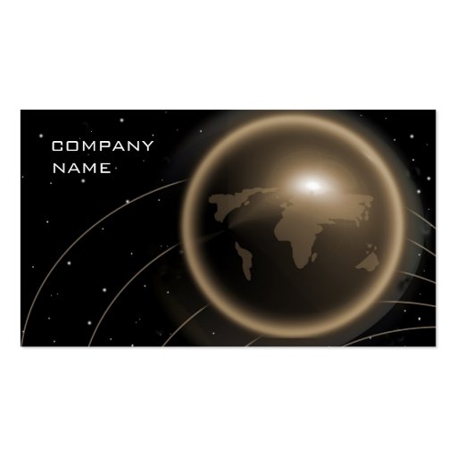 Global Computer Financial Business Card Gold (front side)