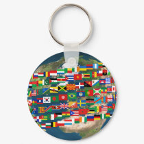 Global Diversity #2 Keychain by FlagAndMap Global Diversity #2 Keychain