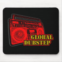 GLOBAL DUBSTEP mousepads by dubsteptshirts GLOBAL DUBSTEP mousepads