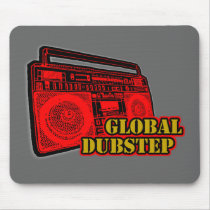 GLOBAL DUBSTEP mousepads by dustyvinyldesign GLOBAL DUBSTEP mousepads