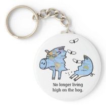 Global Economic Crisis Gift Key Chains