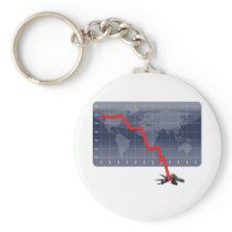 Global Economic Crisis Key Chain