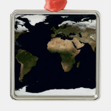 Global image of our world christmas tree ornaments