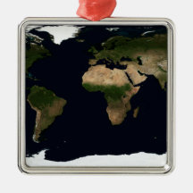 Global image of the world ornament