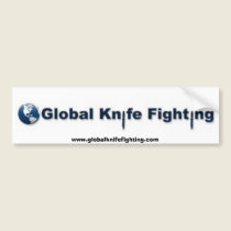 Global Knife Fighting Bumper Sticker bumper stickers
