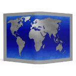 Global Map Vinyl Binder
