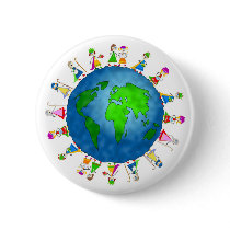 Global Nativity Kids Pins