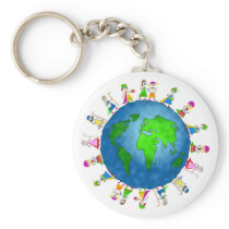 Global Nativity Kids Keychains