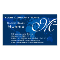 Global Professional Elegant Deep Blue World Map business cards