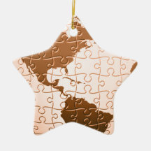 Global Puzzle Ornament
