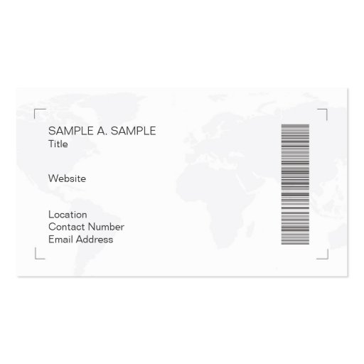 Global Solutions Business Card Templates (back side)