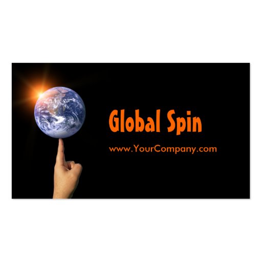 Global Spin Business Card (front side)
