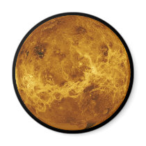 Global Surface of the Planet Venus Fridge Magnets
