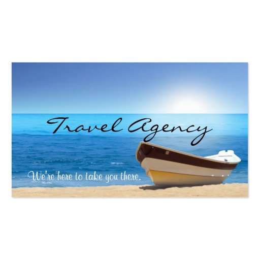 Global Travel Agency Agent Business Card (front side)
