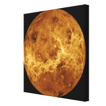 Global view of the surface of Venus Gallery Wrap Canvas