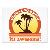 global warming custom invitation