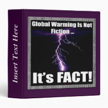 Global Warming Facts Earth Day Avery Binder binders