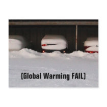 Global Warming FAIL postcards