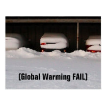 Global Warming FAIL Postcards