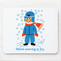 Global Warming is fun Mousepads