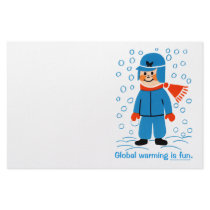 Global Warming is fun Stationery Paper