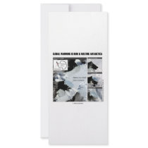 Global Warming Is Here And Melting Antarctica Custom Rack Cards