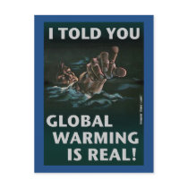 Global Warming Is Real postcards by irregulargoods Global Warming Is Real postcards