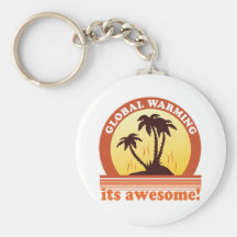 global warming keychain