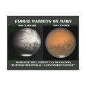 Global Warming ON MARS postcard
