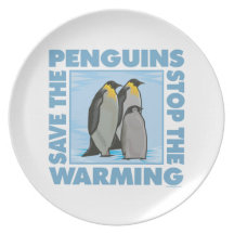 Global Warming, Penguins Party Plates