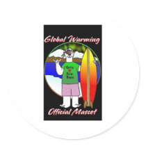 GLOBAL WARMING / POLAR BEARS OFFICIAL MASCOT stickers