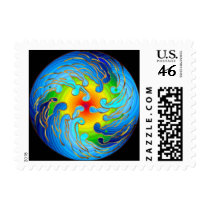 Global Warming Space Postage postage