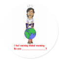Global warming stickers