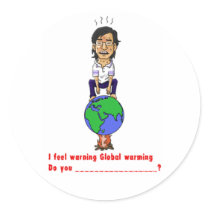 Global warming stickers by samurai_illust Global warming stickers