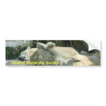 Global Warming Sucks! Polar Bear Bumpersticker