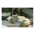 Global Warming Sucks Polar Bear Poster posters