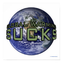 Global Warming Sucks Poster posters