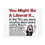 Global Warming Vs. Global Cooling Postcards