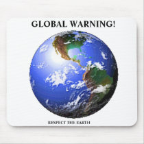 GLOBAL WARNING mousepads by GarnetAllen GLOBAL WARNING mousepads