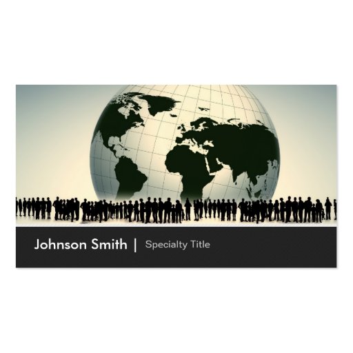 Global Worldwide Enterprise Company Corporation Business Card (front side)