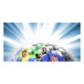 Global Worldwide Network of People Customized Photo Card