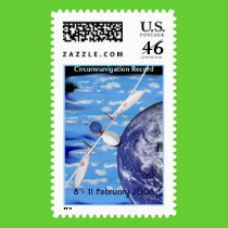 Globalflyer - Round the World Stamp by eaglecliff Globalflyer - Round the World Stamp
