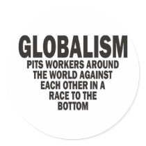 Globalism Round Stickers