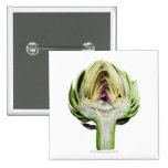 Globe artichoke half cut out buttons