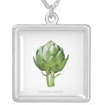 Globe Artichoke on White Background Cut Out Pendant