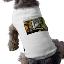 Globe, Books and Lamps Doggie T Shirt