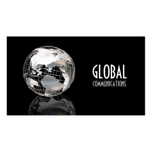 Globe Business Card (front side)