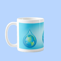 Globe In Waterdrop mugs